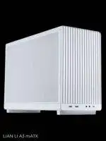 Baltas kompiuterio korpusas su grotelėmis