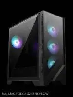 Modernus kompiuterio korpusas su apšvietimu