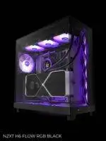 Juodas kompiuterio korpusas su RGB