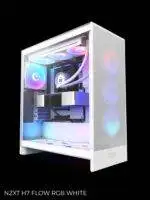 Baltas kompiuterio korpusas su RGB