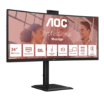 AOC CU34E4CW | 34 " | VA | UWQHD | 120 Hz | 4 ms | 3440 x 1440 pixels | 350 cd/m² | HDMI ports quantity 2 | Black