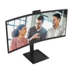 AOC CU34E4CW | 34 " | VA | UWQHD | 120 Hz | 4 ms | 3440 x 1440 pixels | 350 cd/m² | HDMI ports quantity 2 | Black