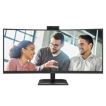 AOC CU34E4CW | 34 " | VA | UWQHD | 120 Hz | 4 ms | 3440 x 1440 pixels | 350 cd/m² | HDMI ports quantity 2 | Black