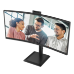AOC CU34E4CW | 34 " | VA | UWQHD | 120 Hz | 4 ms | 3440 x 1440 pixels | 350 cd/m² | HDMI ports quantity 2 | Black
