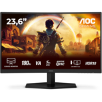 AOC | Gaming monitor | C24G42E | 24 " | VA | FHD | 16:9 | 180 Hz | 0.5 ms | 1920 x 1080 pixels | 250 cd/m² | HDMI ports quantity 2 | Black