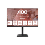 AOC U27E4CV | 27 " | IPS | UHD | 16:9 | 60 Hz | 4 ms | 3840 x 2160 pixels | 400 cd/m² | HDMI ports quantity 2 | Black