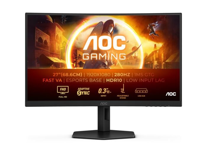 Monitorius AOC C27G4ZXU 27 " , VA, FHD, 280 Hz, 1 ms