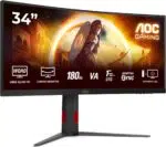 Monitorius AOC CU34G4 34 ", Fast VA, UWQHD, 180 Hz, 1 ms