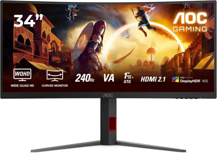 Monitorius AOC CU34G4 34 ", Fast VA, UWQHD, 180 Hz, 1 ms