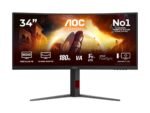 Monitorius AOC CU34G4 34 ", Fast VA, UWQHD, 180 Hz, 1 ms