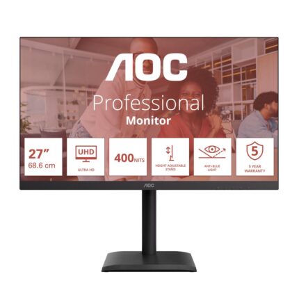 Monitorius AOC U27E4CV 27 ", IPS, UHD, 60 Hz,4 ms