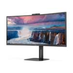 AOC | CU34V5CW/BK | 34 " | VA | 21:9 | 100 Hz | 4 ms | 3440 x 1440 pixels | HDMI ports quantity 1