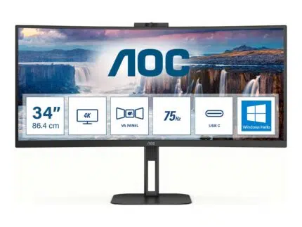 Monitorius AOC CU34V5CW/BK 34 ", VA, 100 Hz, 4 ms