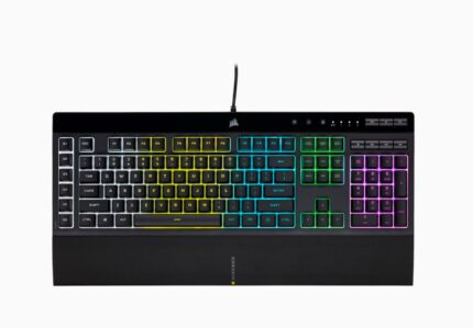 Klaviatūra Corsair K55 RGB PRO RGB, Rubber Dome