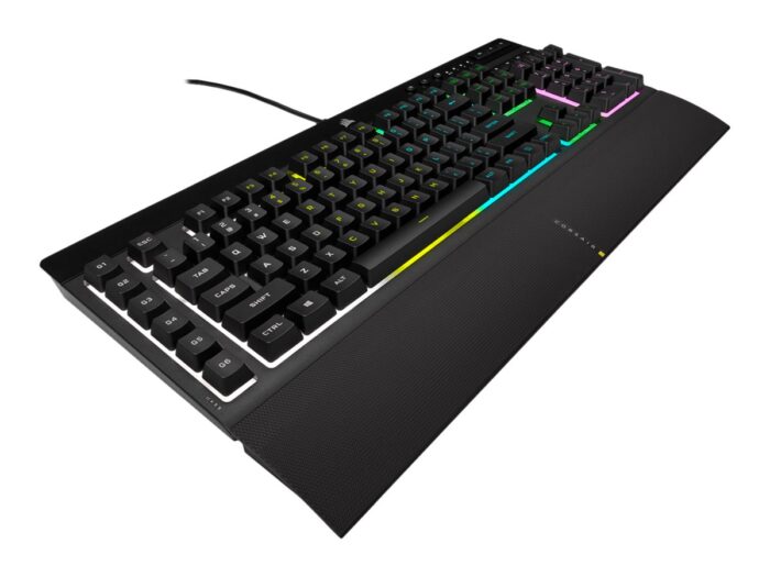 Klaviatūra Corsair K55 RGB PRO RGB, Rubber Dome