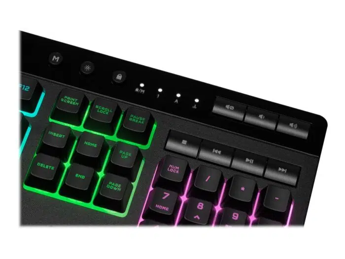 Klaviatūra Corsair K55 RGB PRO RGB, Rubber Dome