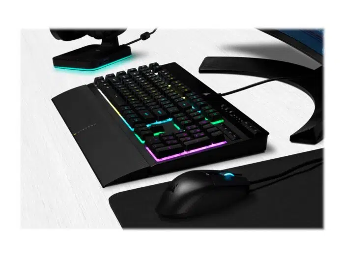 Klaviatūra Corsair K55 RGB PRO RGB, Rubber Dome
