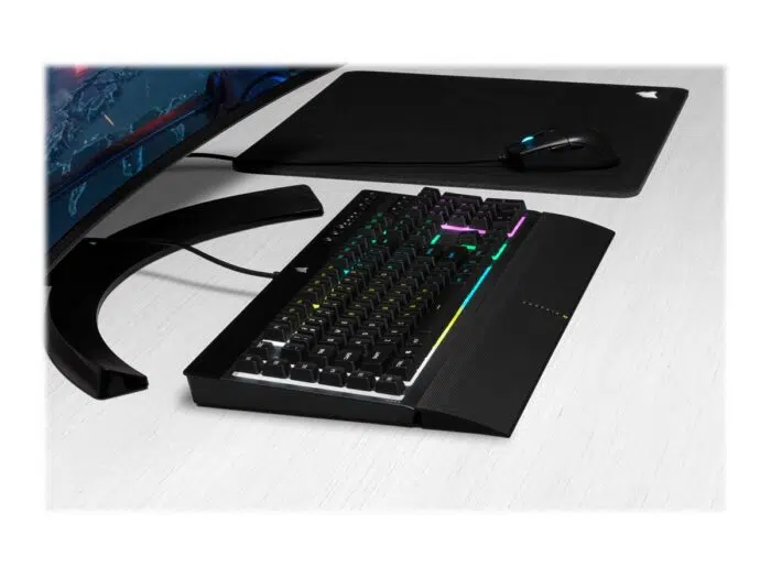 Klaviatūra Corsair K55 RGB PRO RGB, Rubber Dome