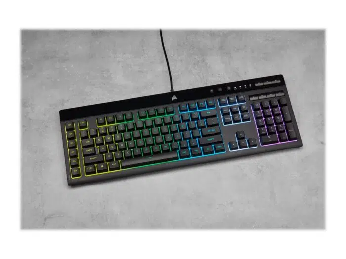 Klaviatūra Corsair K55 RGB PRO RGB, Rubber Dome
