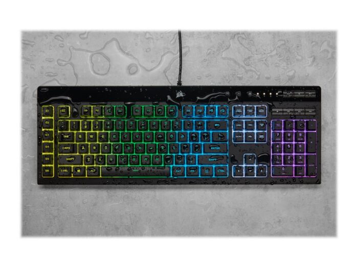 Klaviatūra Corsair K55 RGB PRO RGB, Rubber Dome