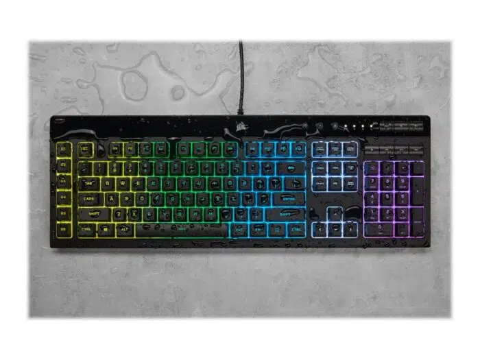 Klaviatūra Corsair K55 RGB PRO RGB, Rubber Dome