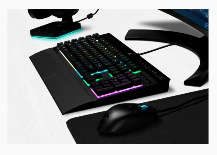 Klaviatūra Corsair K55 RGB PRO RGB, Rubber Dome