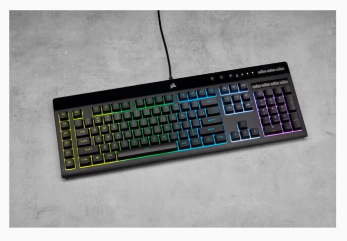 Klaviatūra Corsair K55 RGB PRO RGB, Rubber Dome