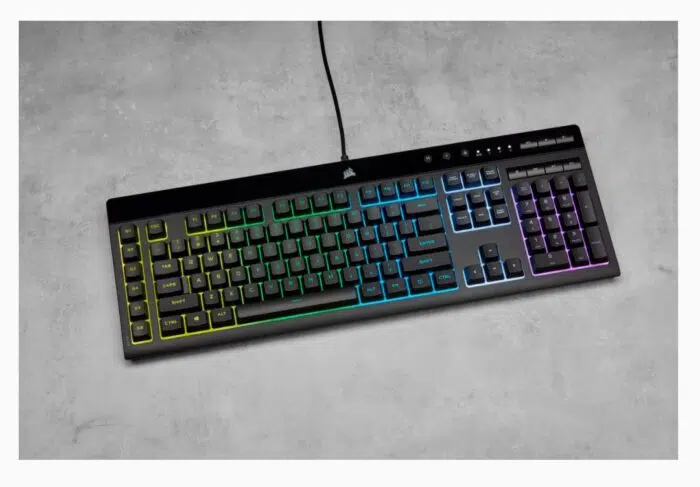 Klaviatūra Corsair K55 RGB PRO RGB, Rubber Dome