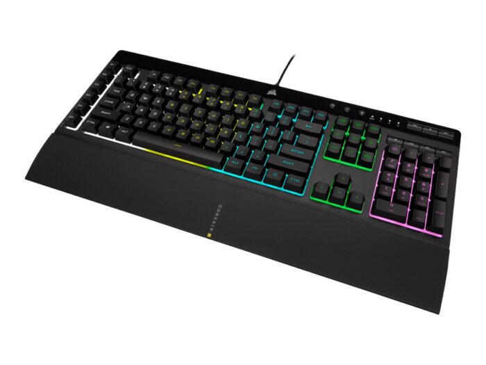 Klaviatūra Corsair K55 RGB PRO RGB, Rubber Dome