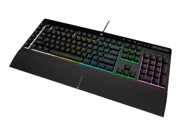 Klaviatūra Corsair K55 RGB PRO RGB, Rubber Dome