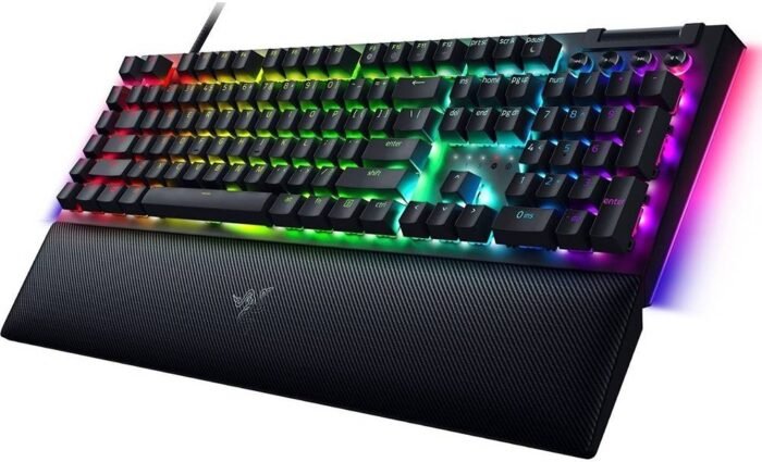 Klaviatūra mechaninė Razer BlackWidow V4, RGB, Yellow Switches, US, Black
