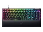 Klaviatūra mechaninė Razer BlackWidow V4, RGB, Yellow Switches, US, Black