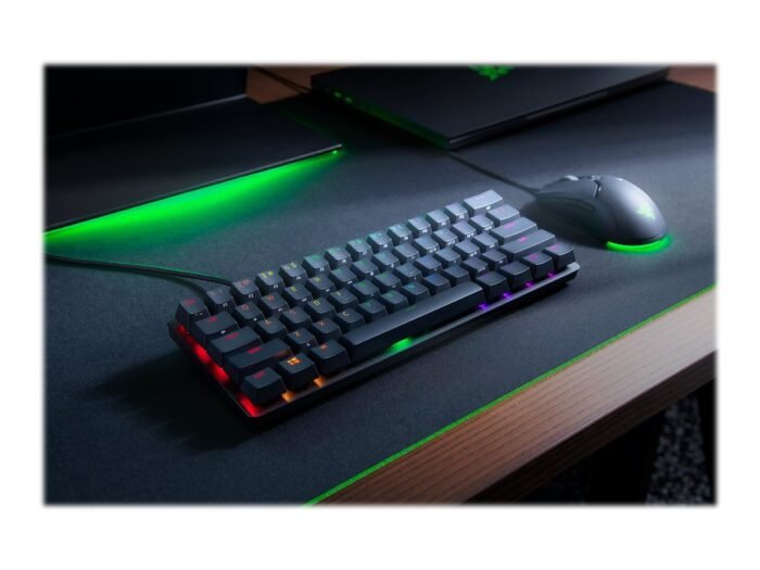 Klaviatūra Razer Huntsman Mini 60% Gaming, Opto-Mechanical, RGB, NORD