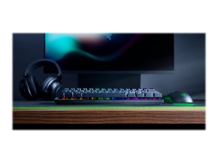Klaviatūra Razer Huntsman Mini 60% Gaming, Opto-Mechanical, RGB, NORD