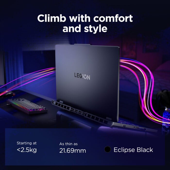 Lenovo Legion Pro 5 16IAX10, 16", WQXGA OLED, Intel Core Ultra 7 255HX, 32GB DDR5, 1TB SSD, GeForce RTX 5070 8GB GDDR7, Windows 11 Home, Eclipse Black