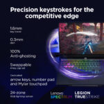 Lenovo Legion Pro 5 16IAX10, 16", WQXGA OLED, Intel Core Ultra 7 255HX, 32GB DDR5, 1TB SSD, GeForce RTX 5070 8GB GDDR7, Windows 11 Home, Eclipse Black