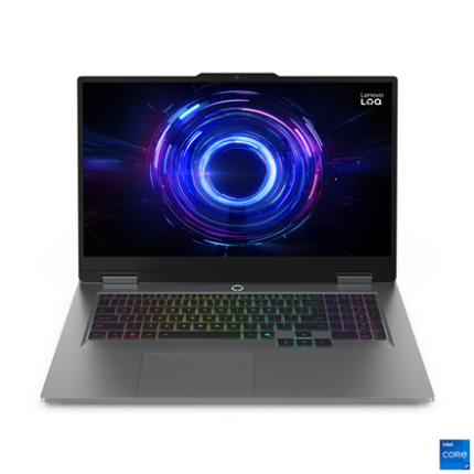 Lenovo LOQ 17IRX10 | Luna Grey | 17.3 " | IPS | FHD | 1920 x 1080 pixels | Anti-glare | Intel Core i5 | i5-13450HX | 16 GB | SO-DIMM DDR5 | Solid-state drive capacity 1000 GB | NVIDIA GeForce RTX 5050 | GDDR7 | 8 GB | Windows 11 Home | 802.11ax | Bluetooth version 5.2 | Keyboard language English | Keyboard backlit | Warranty 24 month(s) | Battery warranty 12 month(s)