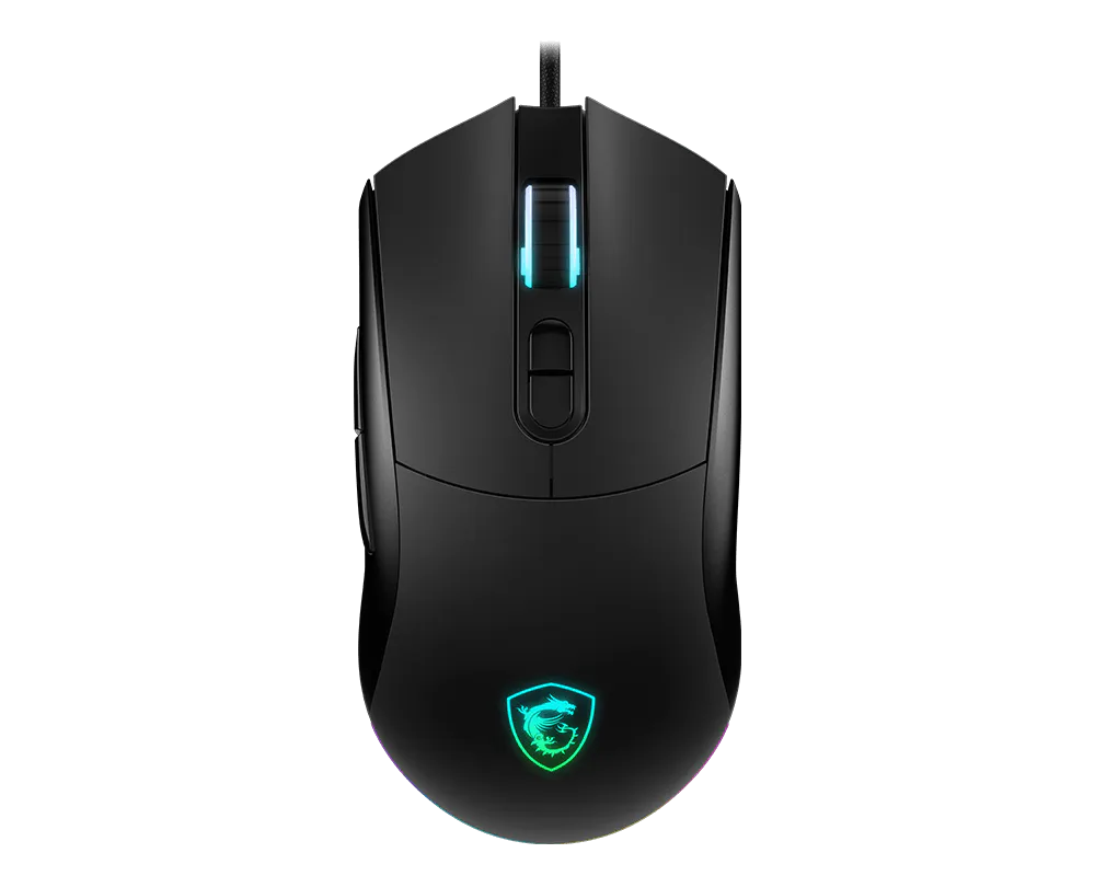 MSI FORGE GM320 Gaming Mouse, optinė, laidinė, 12800 DPI, USB 2.0, Black