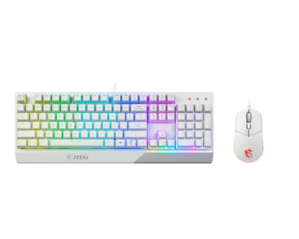 MSI Vigor GK30 COMBO WHITE, klaviatūros ir pelės komplektas