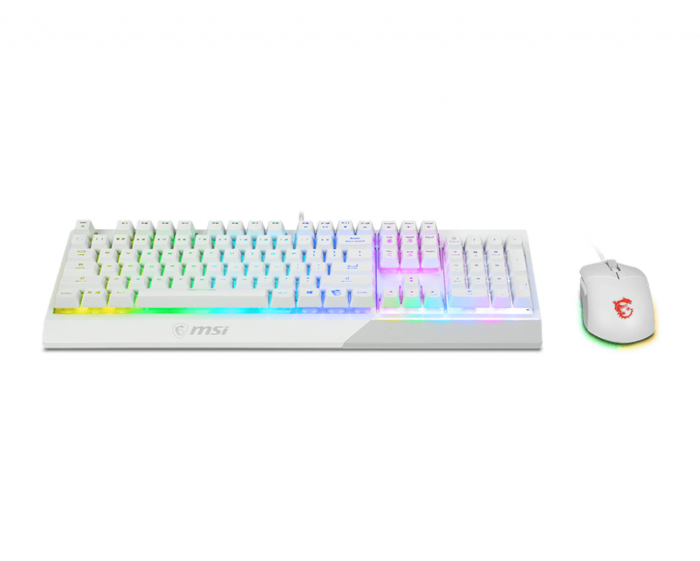 MSI Vigor GK30 COMBO WHITE, klaviatūros ir pelės komplektas