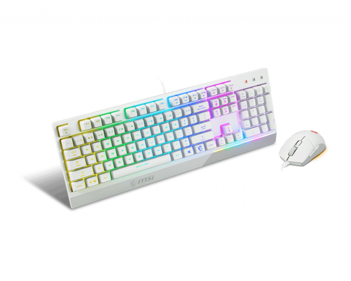 MSI Vigor GK30 COMBO WHITE, klaviatūros ir pelės komplektas
