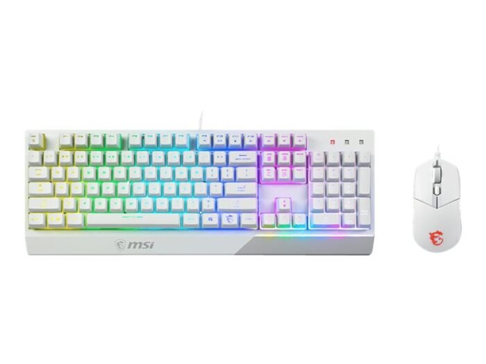 MSI Vigor GK30 COMBO WHITE, klaviatūros ir pelės komplektas
