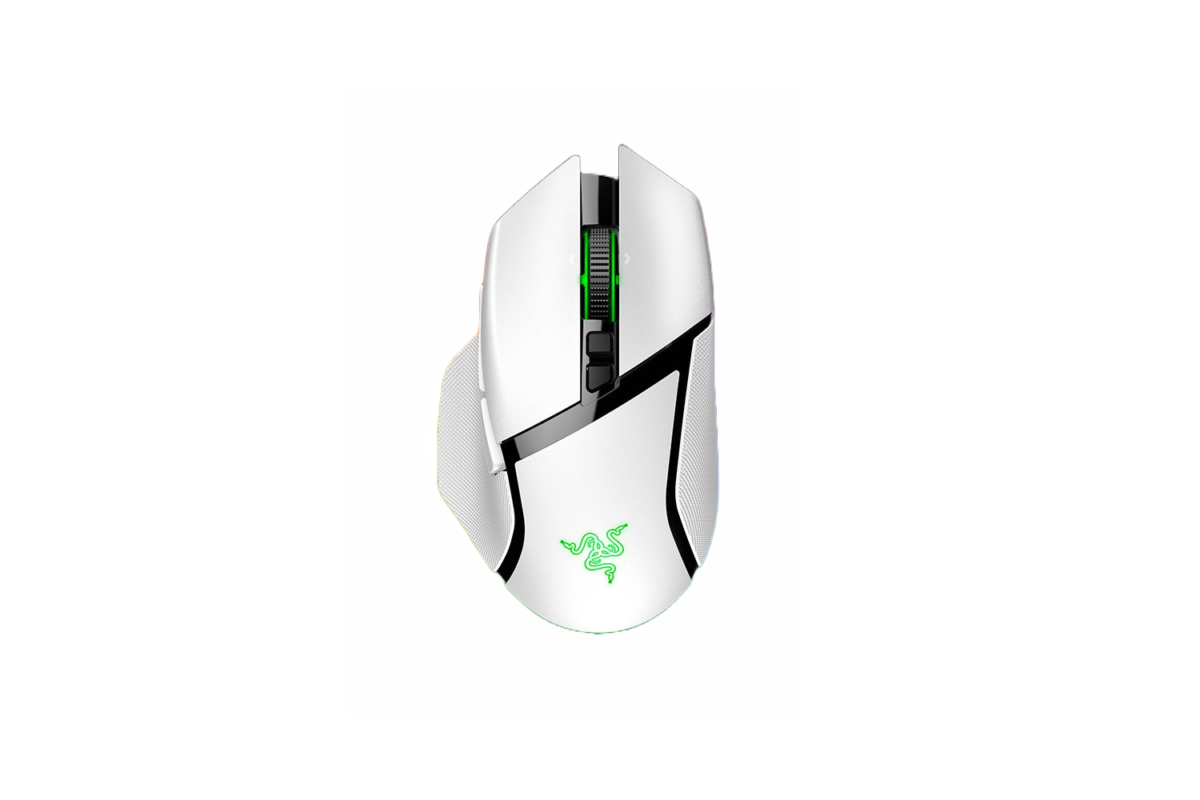 Razer Basilisk V3 Pro Gaming Mouse, belaidė, Bluetooth, White