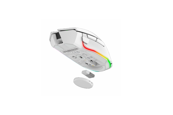 Razer Basilisk V3 Pro Gaming Mouse, belaidė, Bluetooth, White