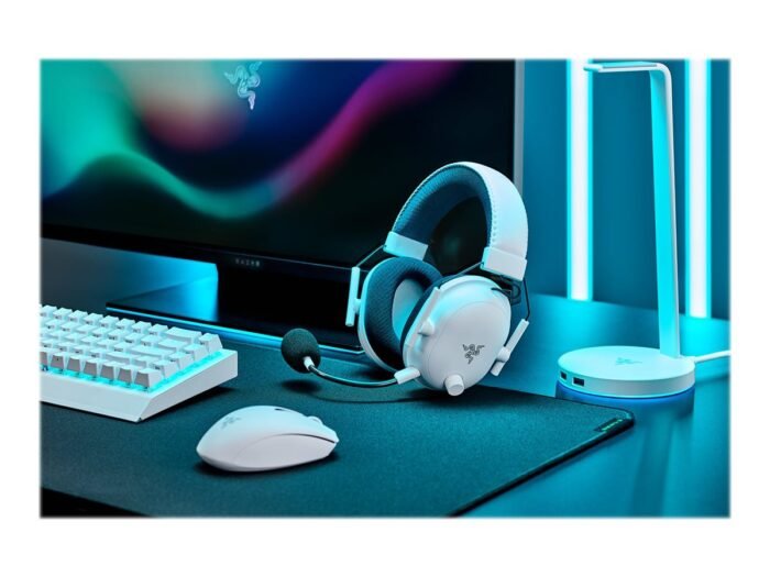 Razer BlackShark V2 Pro (2023), bevielės ausinės, Over-Ear, White