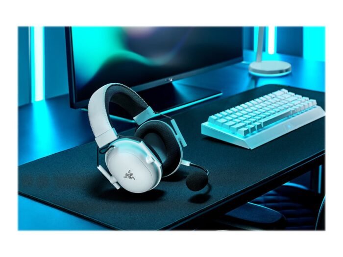 Razer BlackShark V2 Pro (2023), bevielės ausinės, Over-Ear, White