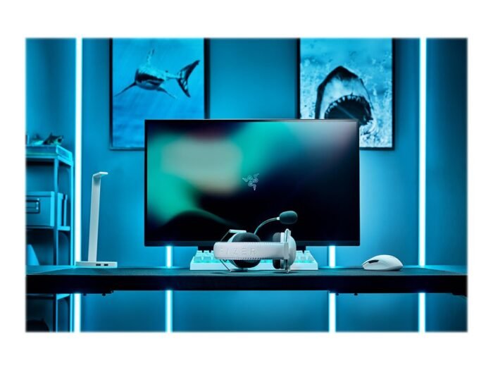 Razer BlackShark V2 Pro (2023), bevielės ausinės, Over-Ear, White