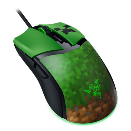 Razer Cobra Minecraft Edition žaidimų pelė, laidinė, Minecraft Edition, Black