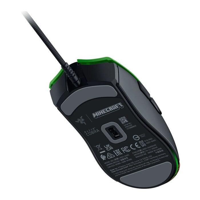 Razer Cobra Minecraft Edition žaidimų pelė, laidinė, Minecraft Edition, Black