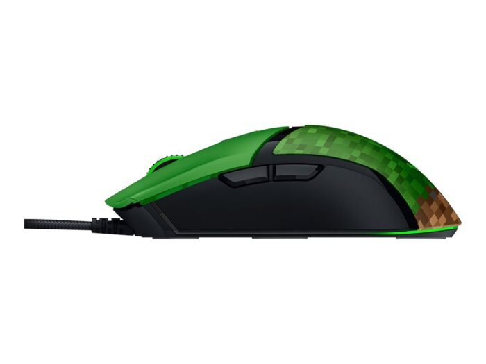 Razer Cobra Minecraft Edition žaidimų pelė, laidinė, Minecraft Edition, Black